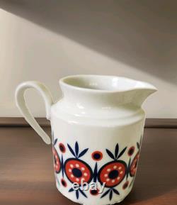 Vtg. service à café et à thé Bavaria Schumann Arzberg des années 1960/70 rétro moderne du milieu du siècle