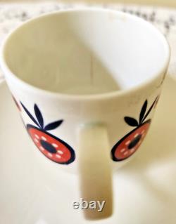 Vtg. service à café et à thé Bavaria Schumann Arzberg des années 1960/70 rétro moderne du milieu du siècle