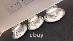 Wedgwood Set De 5 Chinese Legend Petit Café / Tea Cup & Saucer Vintage